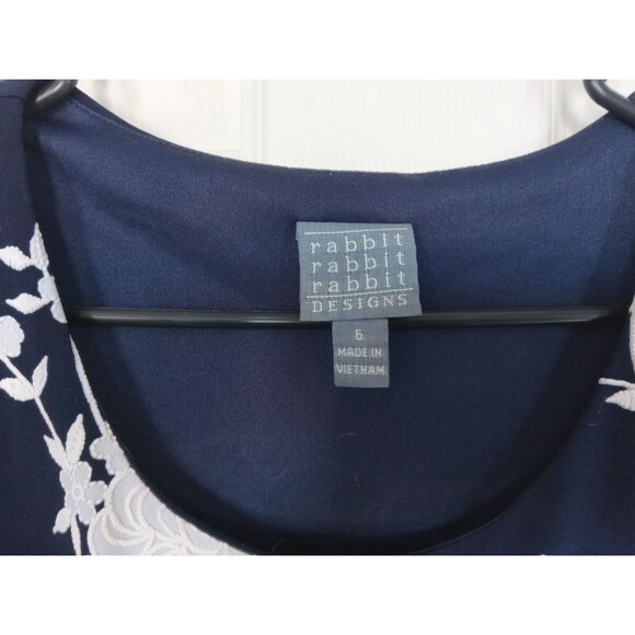 Rabbit Rabbit Rabbit Design Cap Sleeve Fit Flare Women’s Dress Sz 6 - Picture 12 of 13